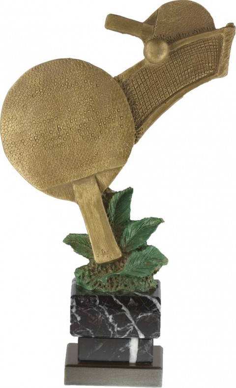 trofeo resina ping pong 25 cm.