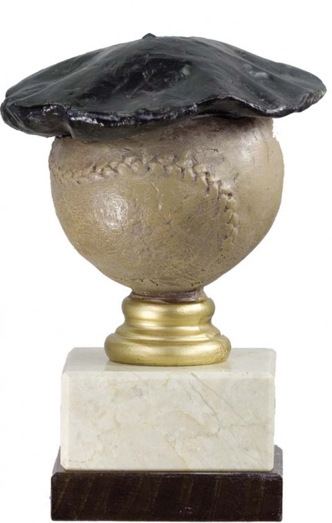 trofeo resina pelota vasca 13 cm.