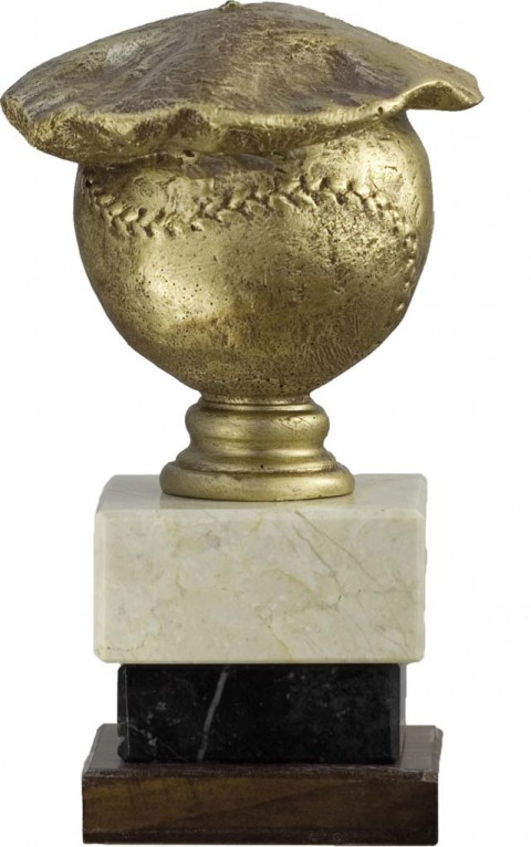trofeo resina pelota vasca 13 cm.