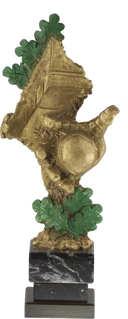 trofeo resina pelota vasca 27 cm.