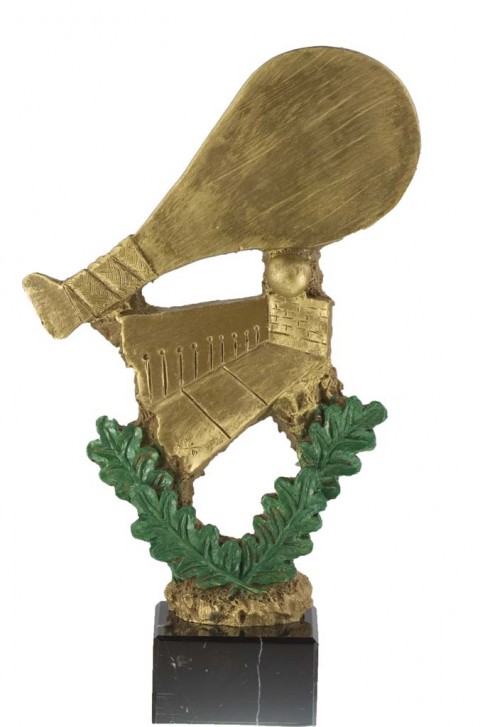trofeo resina pelota vasca 29 cm.