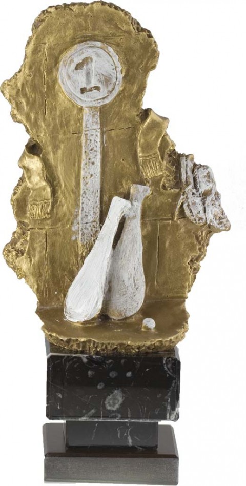 trofeo resina pelota vasca 27 cm.
