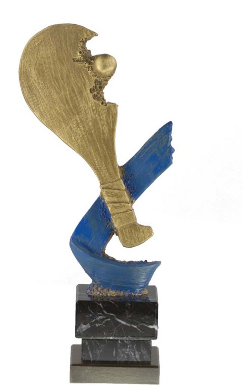 trofeo resina pelota vasca 25 cm.