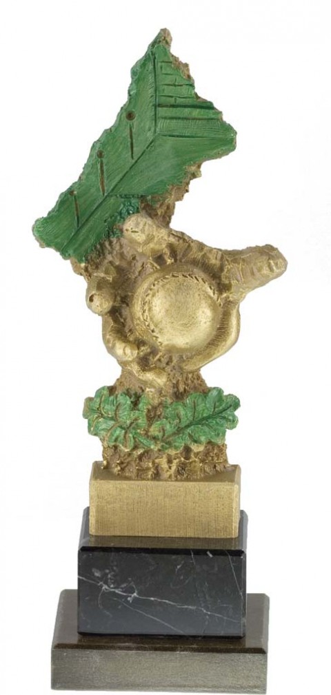 trofeo resina pelota vasca 17 cm.