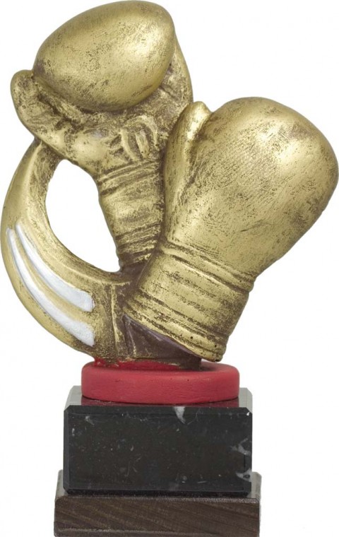 trofeo resina boxeo 17 cm.