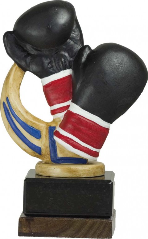 trofeo resina boxeo 17 cm.