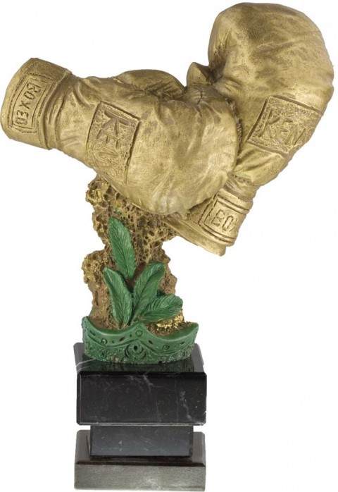 trofeo resina boxeo 23 cm.