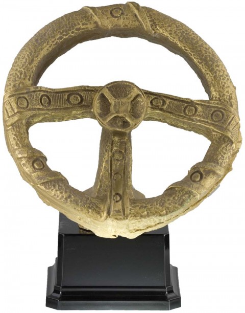 trofeo resina automovilismo 23 cm.