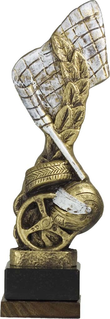 trofeo resina automovilismo 28 cm.