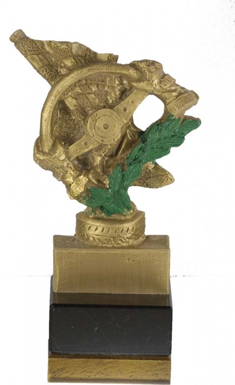 trofeo resina automovilismo 15 cm.