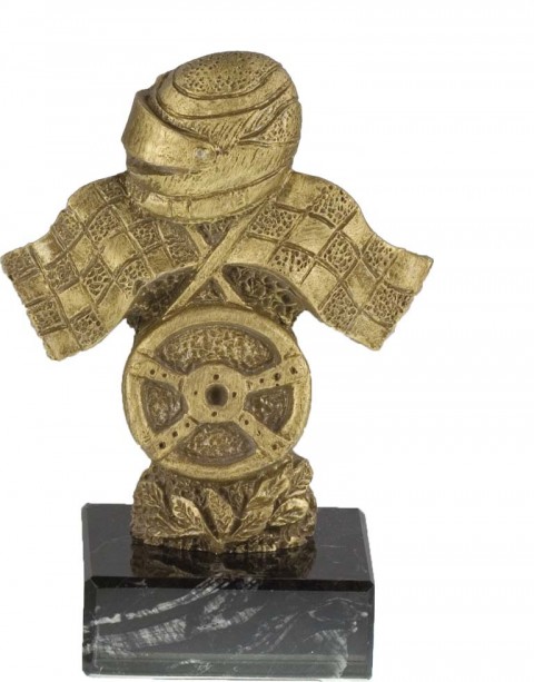 trofeo resina automovilismo 12 cm.