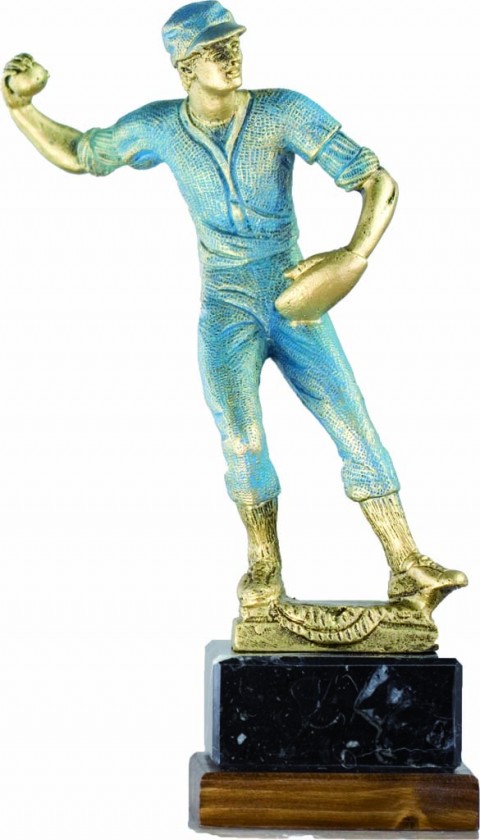 trofeo resina beisbol 22 cm.