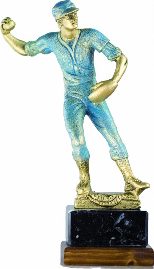 TROFEO RESINA BEISBOL 22 cm.