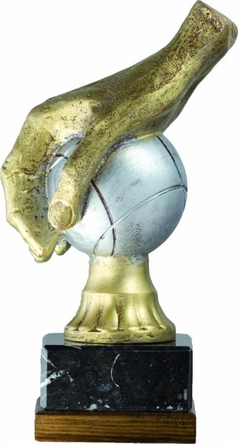 trofeo resina petanca 18 cm.