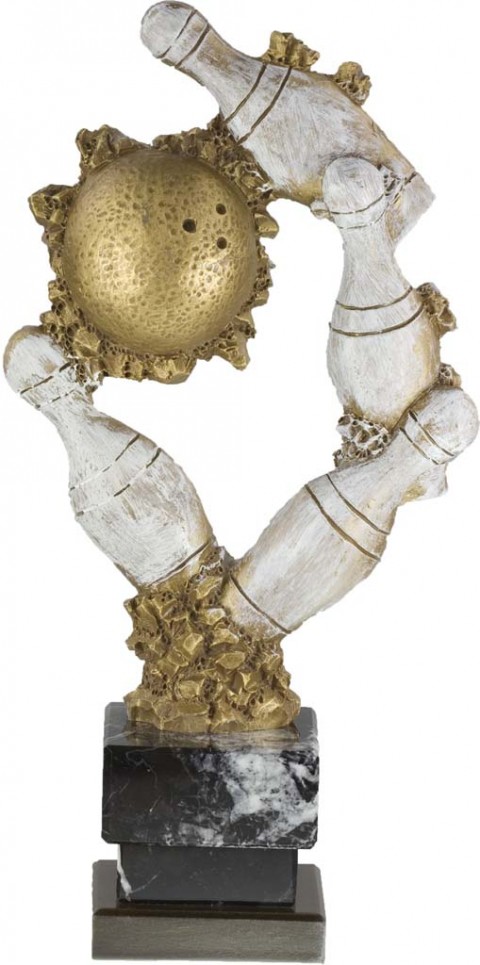 trofeo resina bolos 25 cm.