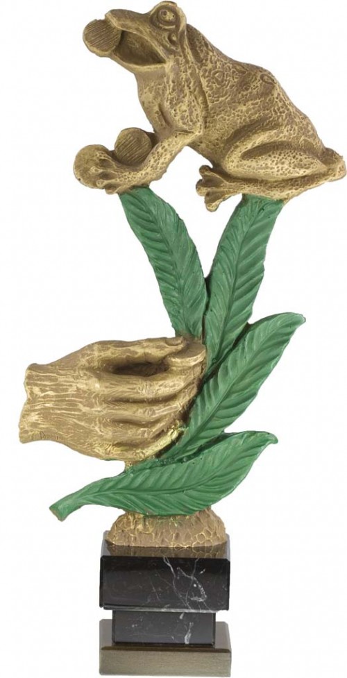 TROFEO RESINA RANA 33 cm.