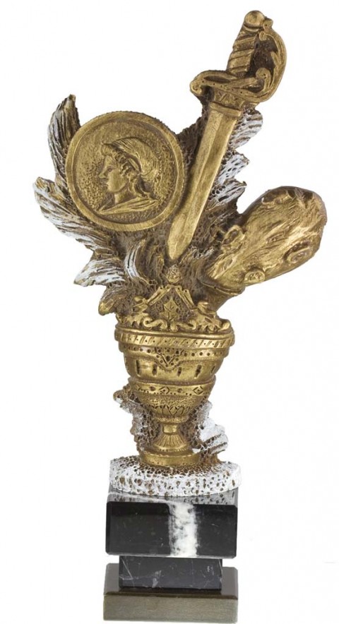 trofeo resina cartas 29 cm.