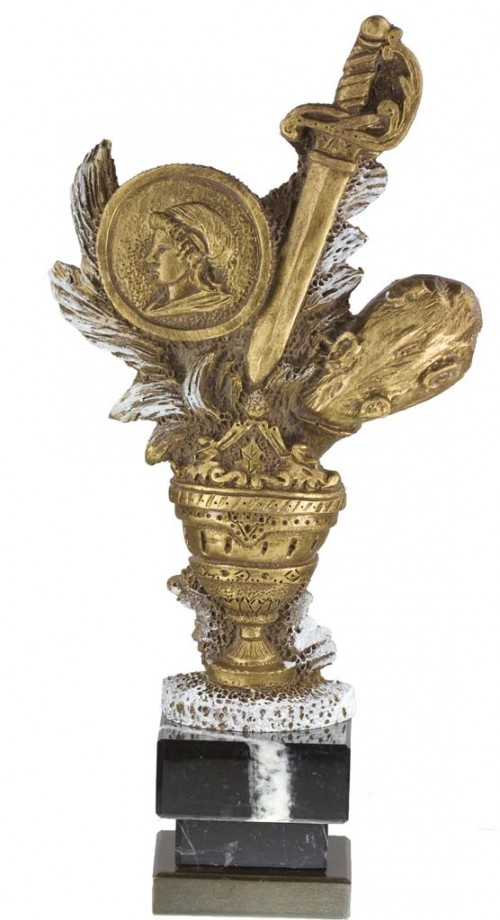 TROFEO RESINA CARTAS 29 cm.