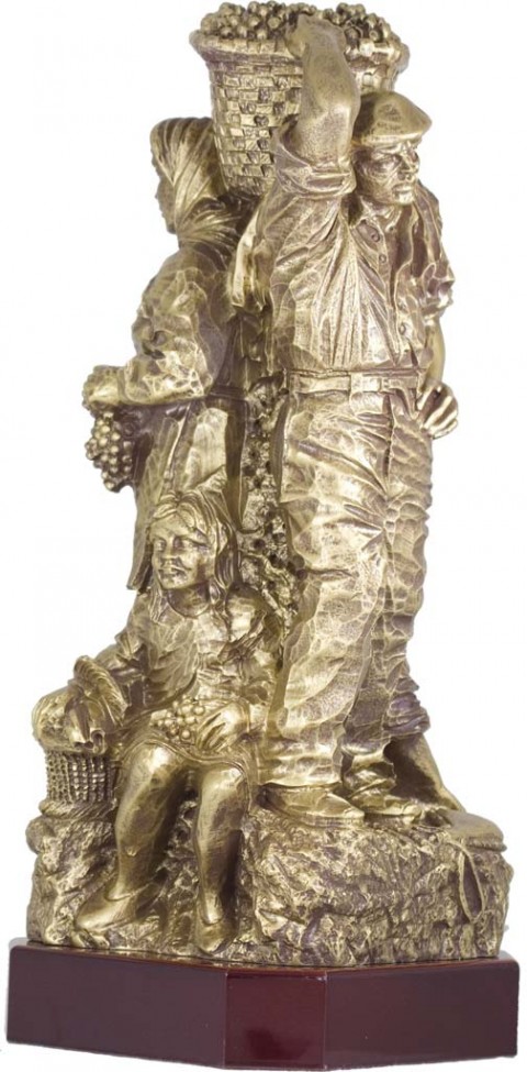 trofeo resina vitivinicola 43 cm.