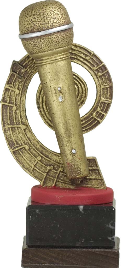 trofeo resina musica 18 cm.