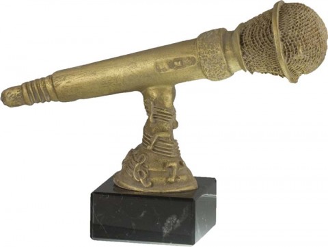 trofeo resina musica 15 cm.
