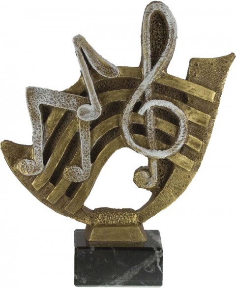 trofeo resina musica 21 cm.
