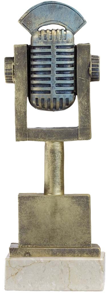 trofeo resina musica 27 cm.