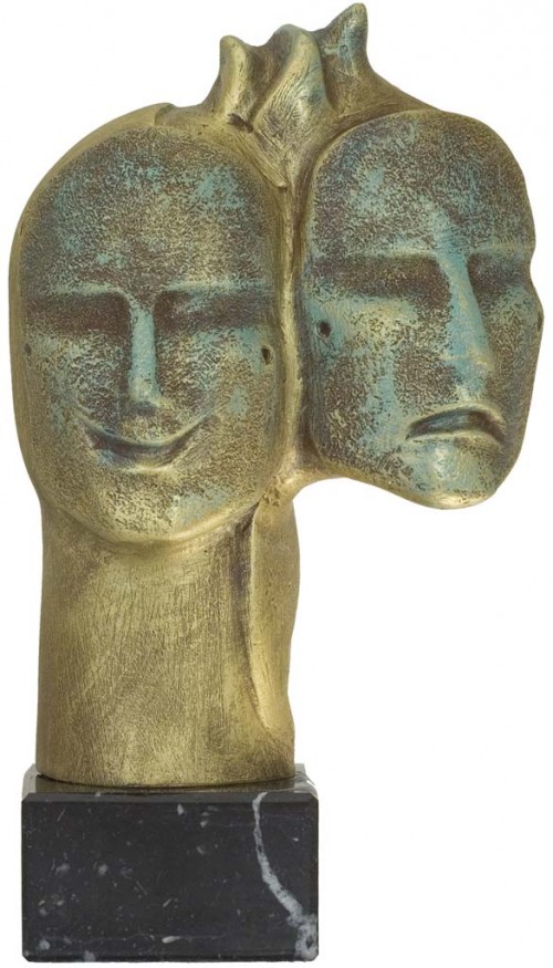 TROFEO RESINA CARNAVAL 22 cm.