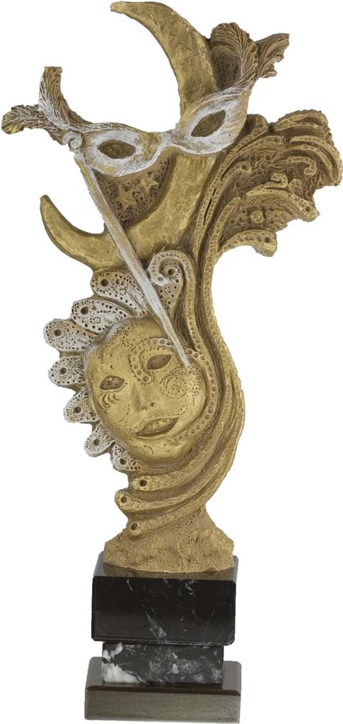 TROFEO RESINA CARNAVAL 29 cm.