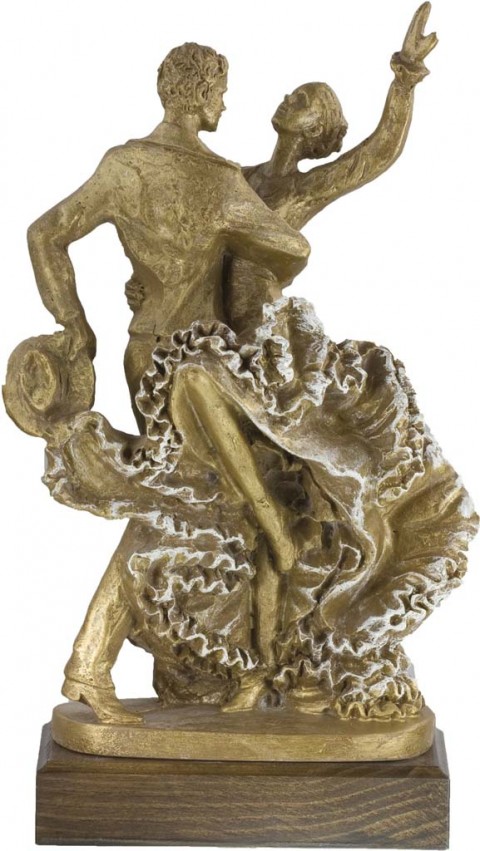 trofeos resina baile sevillanas 30 cm.