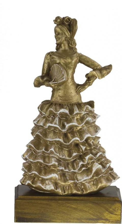 trofeos resina baile sevillanas 24 cm.