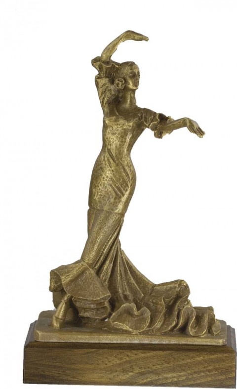 trofeos resina baile sevillanas 25 cm.