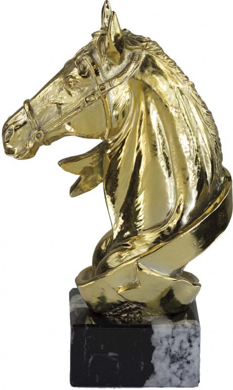 trofeo resina hipica 23 cm.
