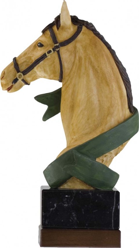 trofeo resina hipica 23 cm.