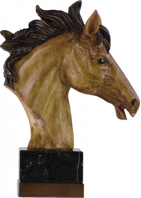 trofeo resina hipica 23 cm.