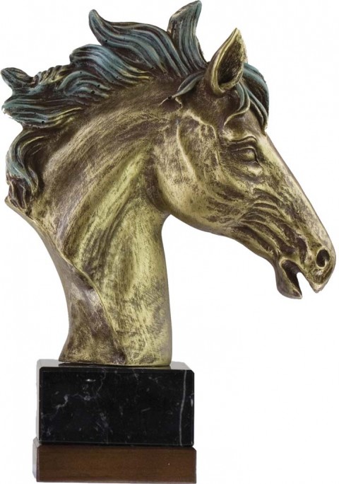 trofeo resina hipica 23 cm.