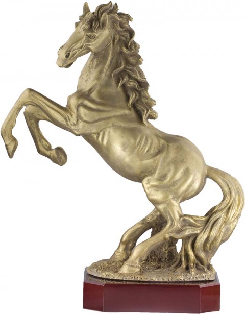 trofeo resina hipica 44 cm.