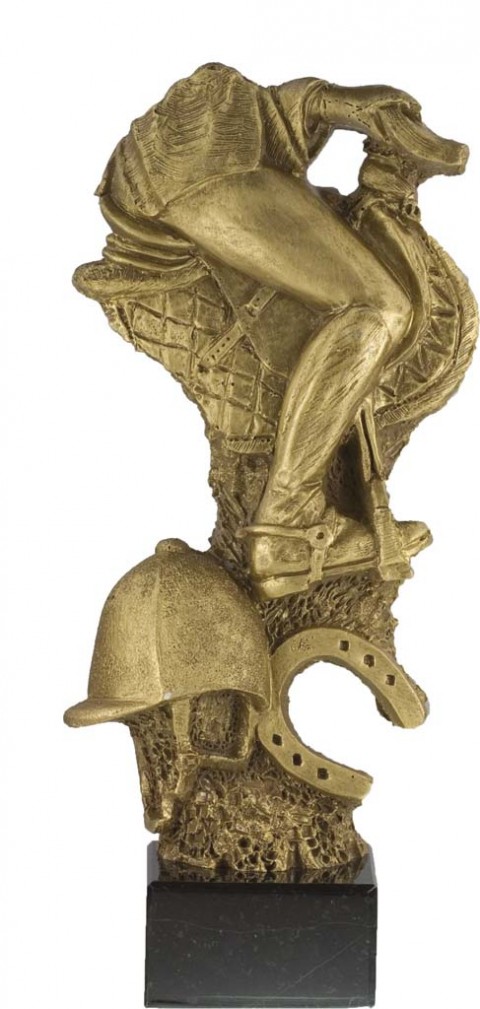 trofeo resina hipica 29 cm.