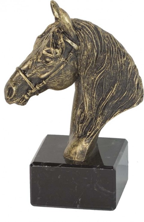 trofeo resina hipica 13 cm.