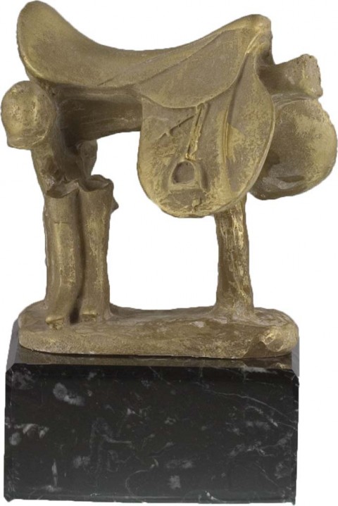 trofeo resina hipica 14 cm.