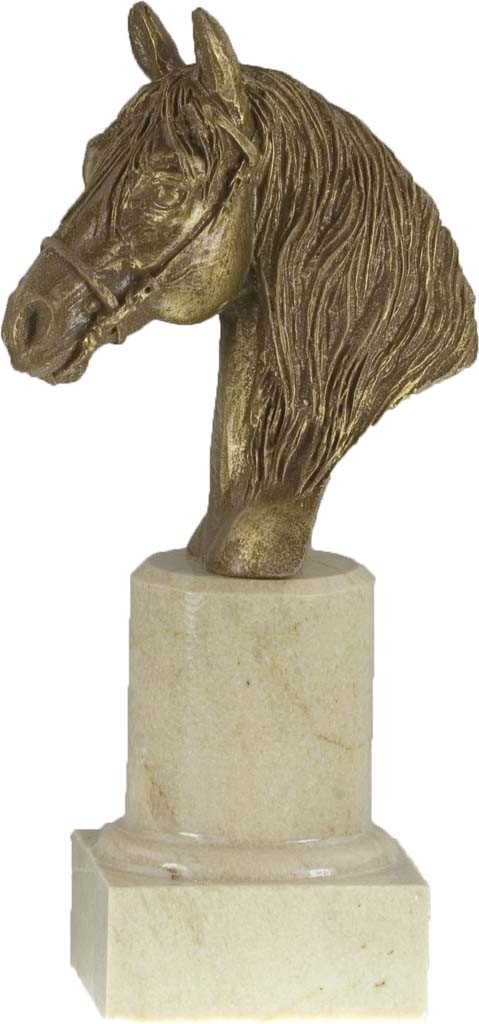 trofeo resina hipica 18 cm.
