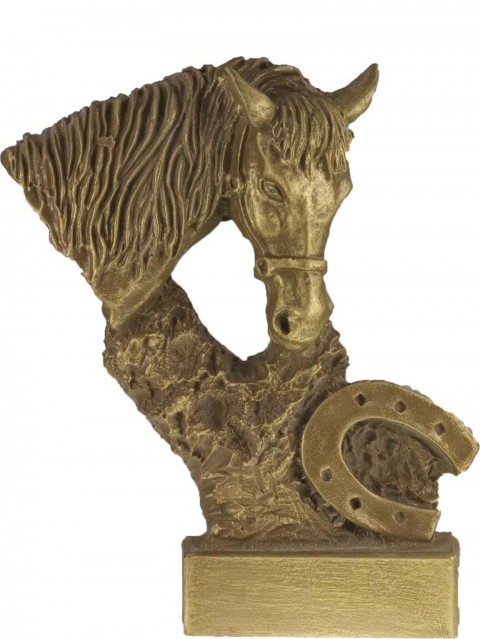 trofeo resina hipica 17 cm.