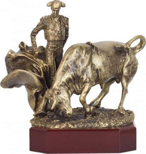 trofeo resina tauromaquia 25 cm.