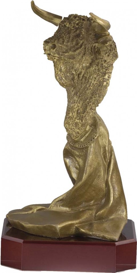 trofeo resina tauromaquia 34 cm.