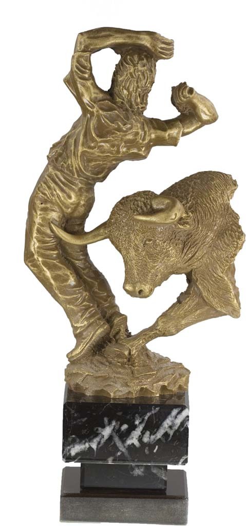 trofeo resina tauromaquia 28 cm.