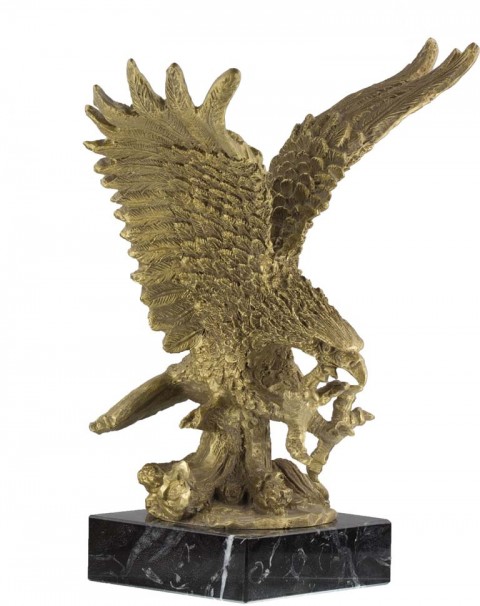 trofeo resina aguila 33 cm.