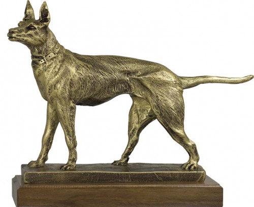 TROFEO RESINA PERRO 26 cm.