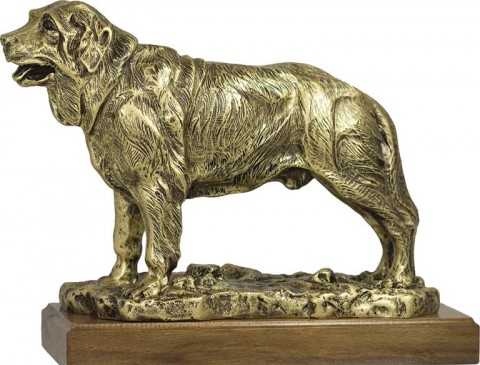 trofeo resina perro 23 cm.