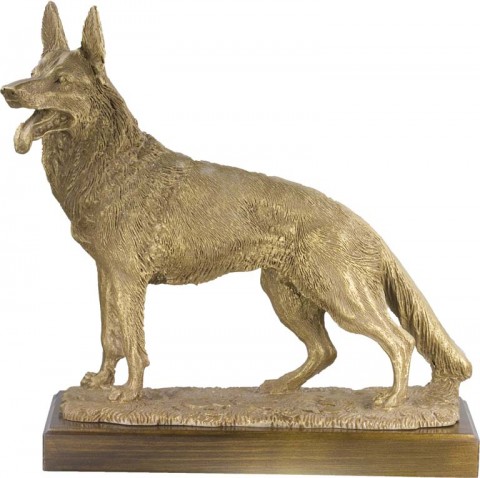 trofeo resina perro 32 cm.