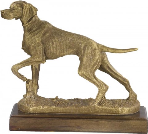 trofeo resina perro 24 cm.
